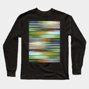 Colorful Silky Metal Ribbons Pattern Long Sleeve T-Shirt